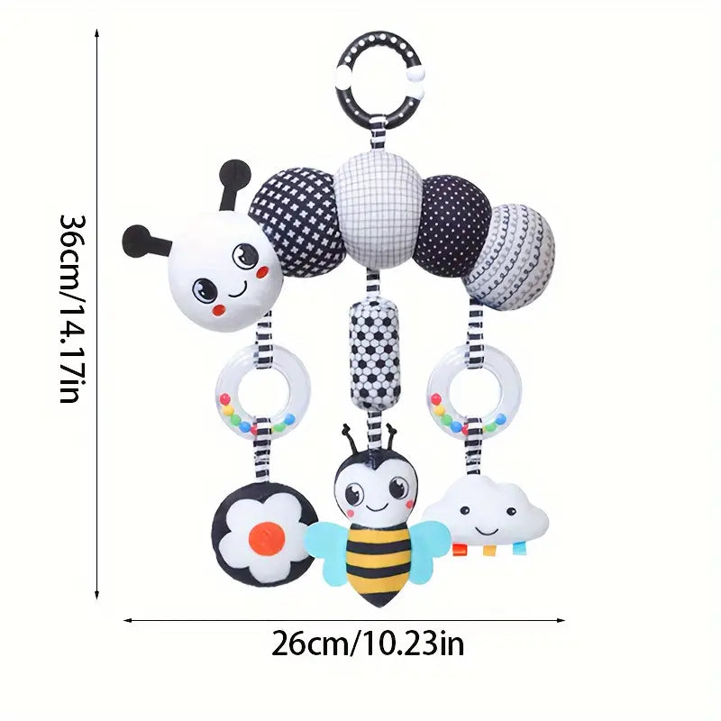 Baby Wind Chime Hanging Ornament Car Toy - Caterpillar or Crocodile